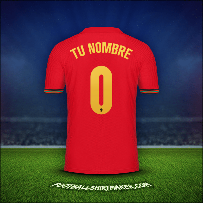Camiseta Portugal 2020/2021 -  tu nombre - 0