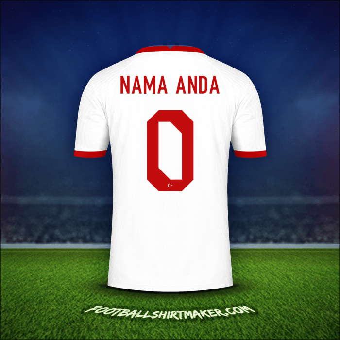 Jersey Turki 2020/2021 -  nama anda - 0