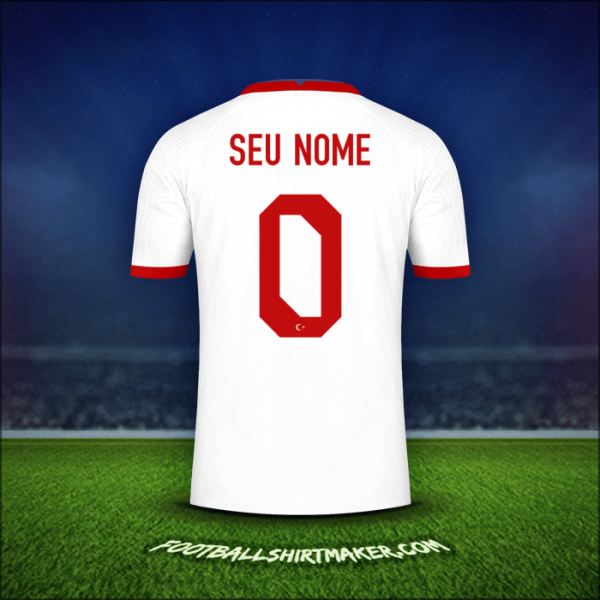Camisa Turquia 2020/2021 -  seu nome - 0