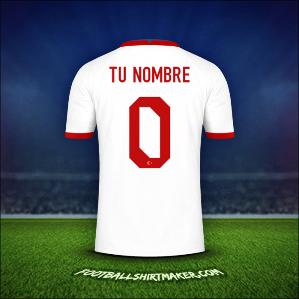 Camiseta Turquia 2020/2021 -  tu nombre - 0