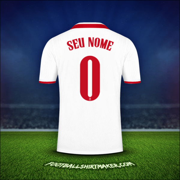 Camisa Polônia 2020/2021 -  seu nome - 0