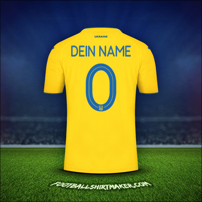 Trikot Ukraine 2020 -  dein name - 0