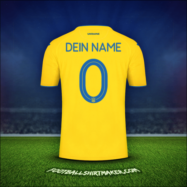 Trikot Ukraine 2020 -  dein name - 0