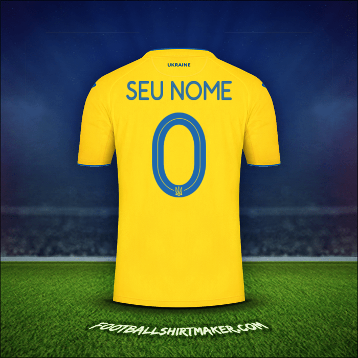 Camisa Ucrânia 2020 -  seu nome - 0