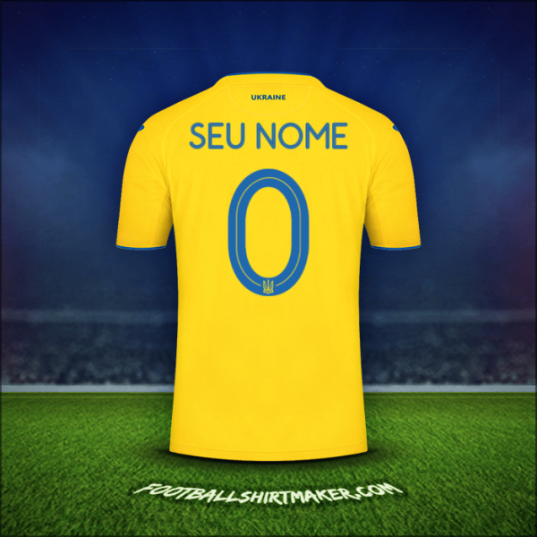 Camisa Ucrânia 2020 -  seu nome - 0