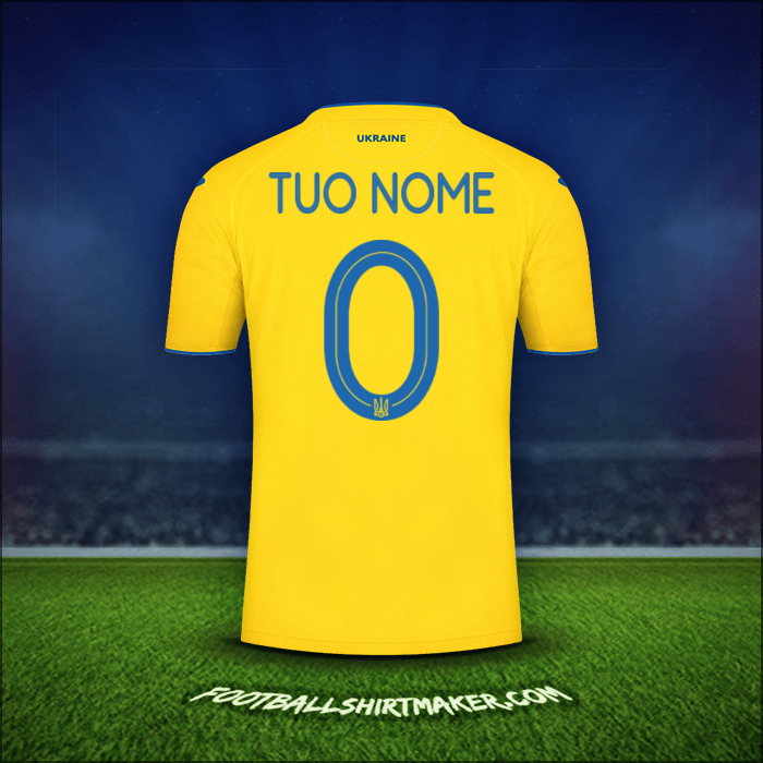 Maglia Ucraina 2020 -  tuo nome - 0