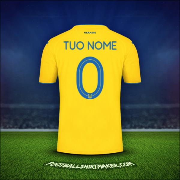 Maglia Ucraina 2020 -  tuo nome - 0