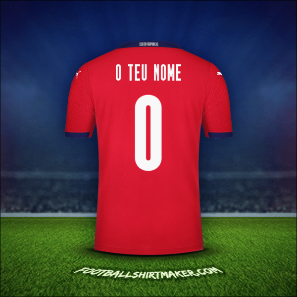 Camisola República Tcheca 2020/2021 -  o teu nome - 0