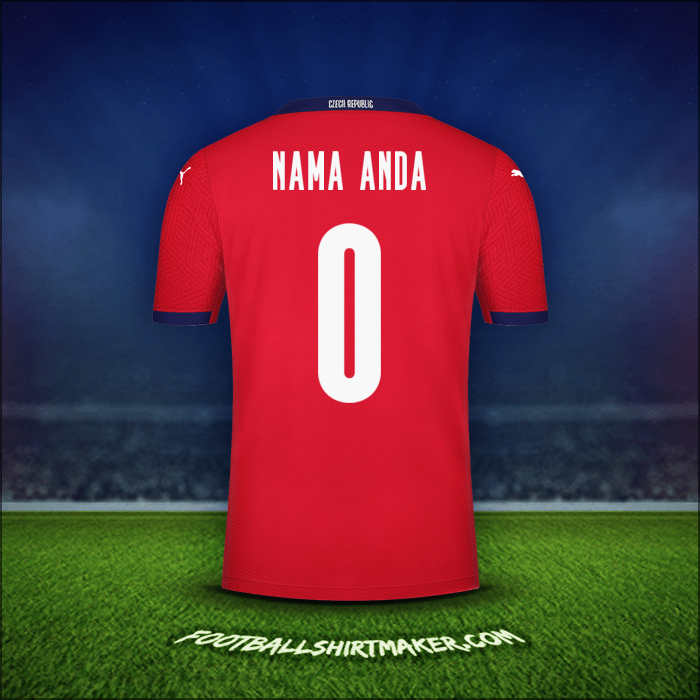 Jersey Republik Ceko 2020/2021 -  nama anda - 0