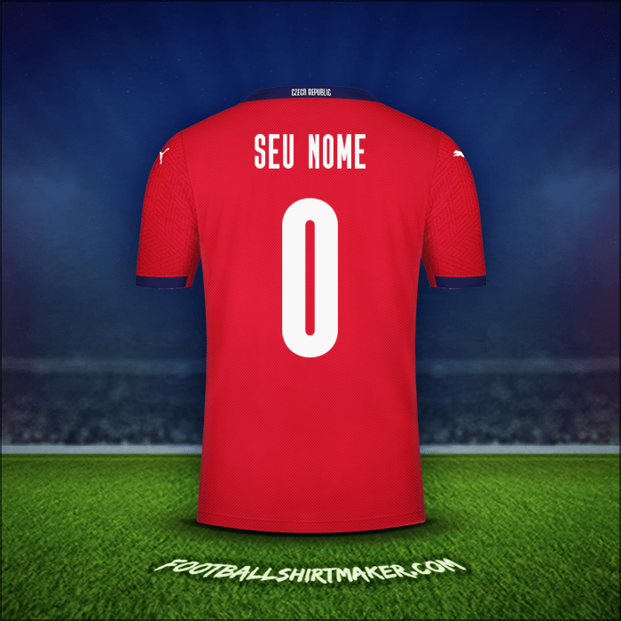 Camisa República Tcheca 2020/2021 -  seu nome - 0