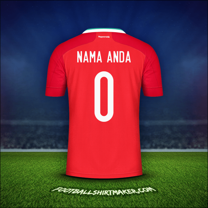 Jersey Hongaria 2020/2021 -  nama anda - 0