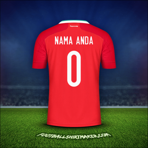 Jersey Hongaria 2020/2021 -  nama anda - 0