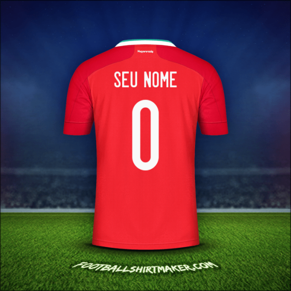 Camisa Hungria 2020/2021 -  seu nome - 0
