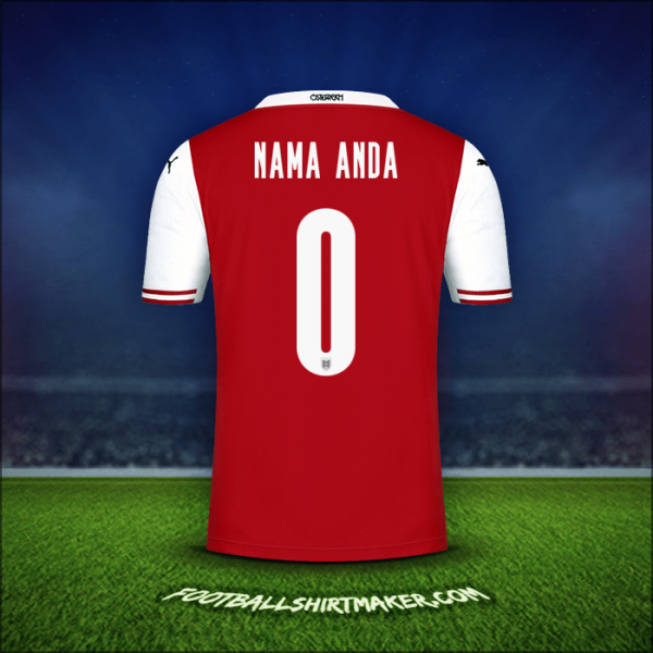 Jersey Austria 2020/2021 -  nama anda - 0