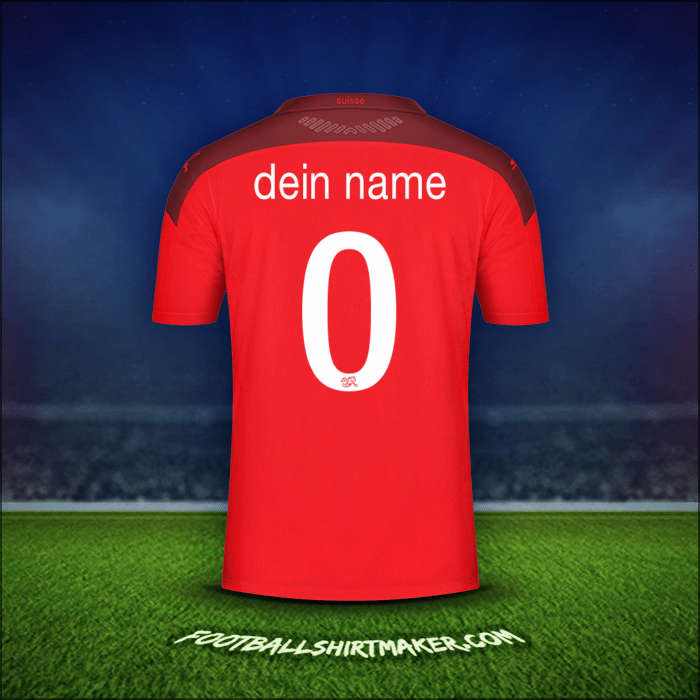Trikot Schweiz 2020/2021 -  dein name - 0