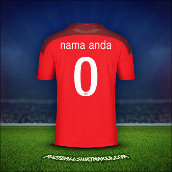 Jersey Swiss 2020/2021 -  nama anda - 0