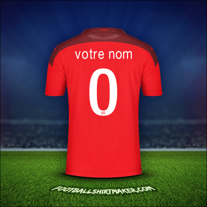 Maillot Suisse 2020/2021 -  votre nom - 0