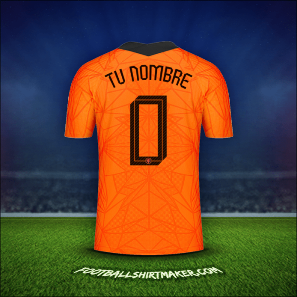 Camiseta Paises Bajos 2020/2021 -  tu nombre - 0