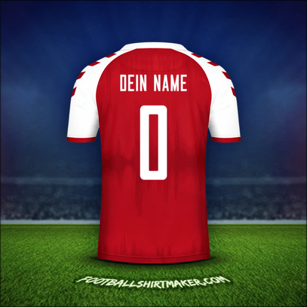 Trikot Dänemark 2021 -  dein name - 0