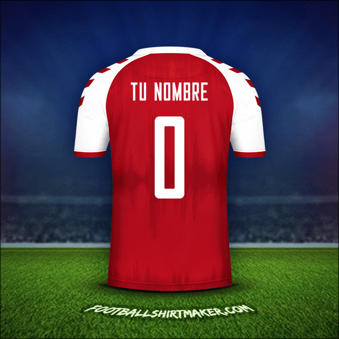 Camiseta Dinamarca 2021 -  tu nombre - 0