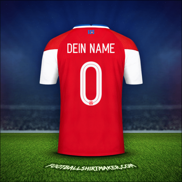 Trikot Chile 2020/2021 -  dein name - 0