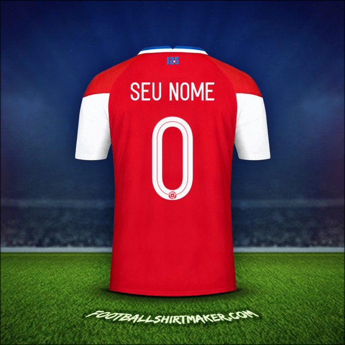 Camisa Chile 2020/2021 -  seu nome - 0
