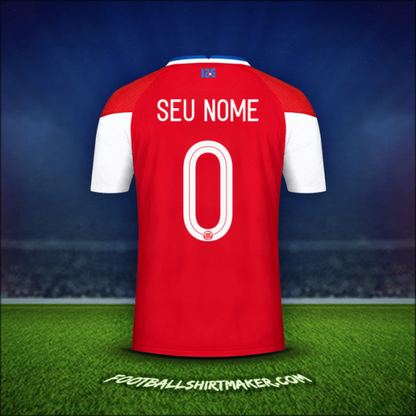 Camisa Chile 2020/2021 -  seu nome - 0