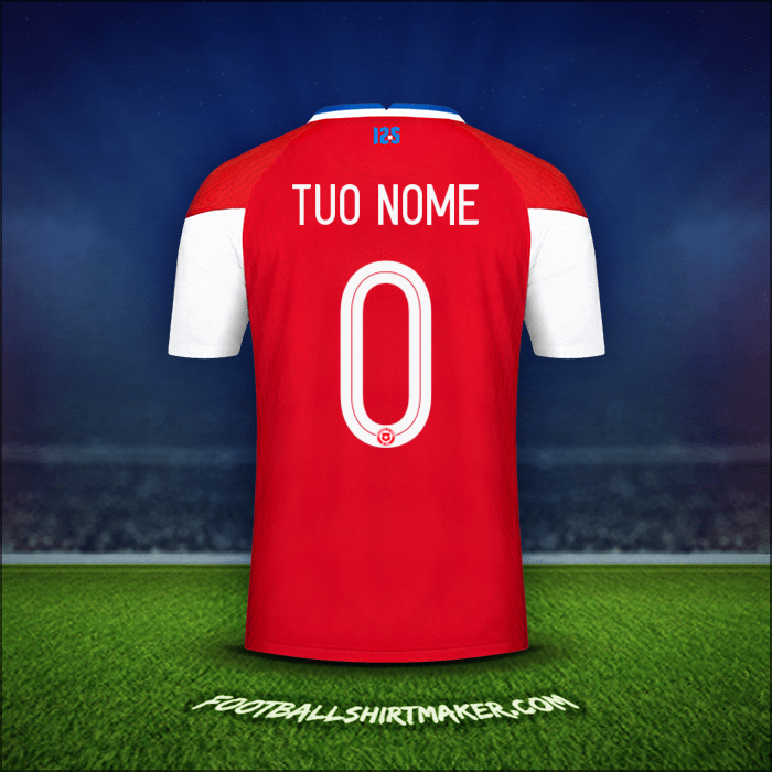 Maglia Cile 2020/2021 -  tuo nome - 0