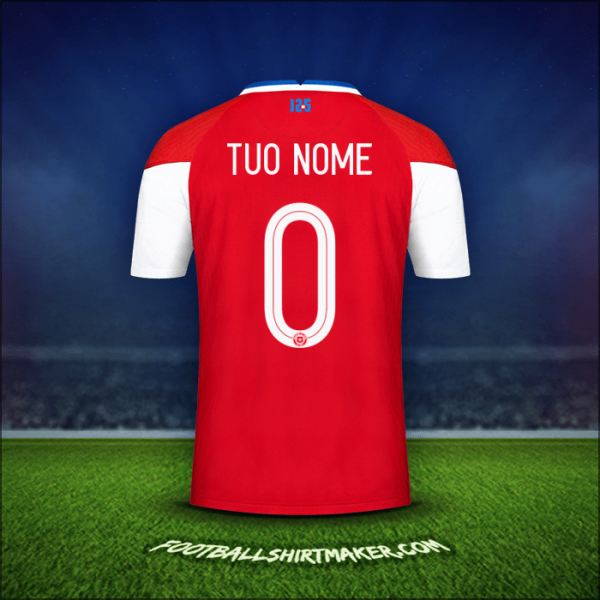 Maglia Cile 2020/2021 -  tuo nome - 0
