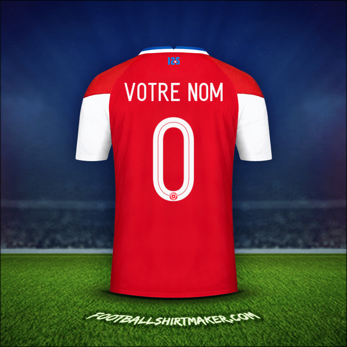 Maillot Chili 2020/2021 -  votre nom - 0