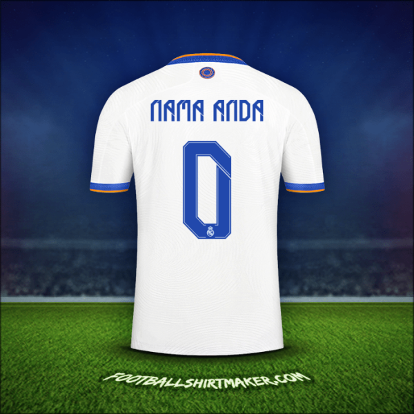 Jersey Real Madrid CF Cup 2021/2022 -  nama anda - 0