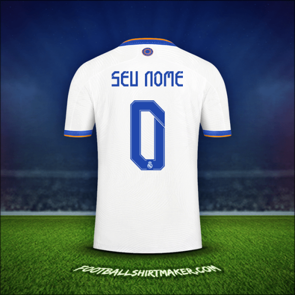Camisa Real Madrid CF Cup 2021/2022 -  seu nome - 0