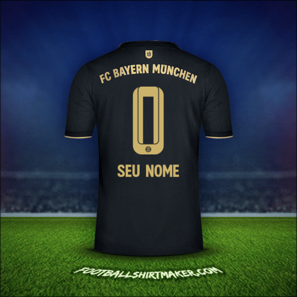 Camisa FC Bayern Munchen 2021/2022 Alternativa -  seu nome - 0
