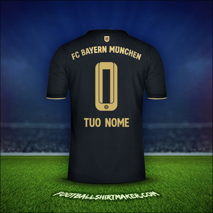 Maglia FC Bayern Munchen 2021/2022 Seconda -  tuo nome - 0