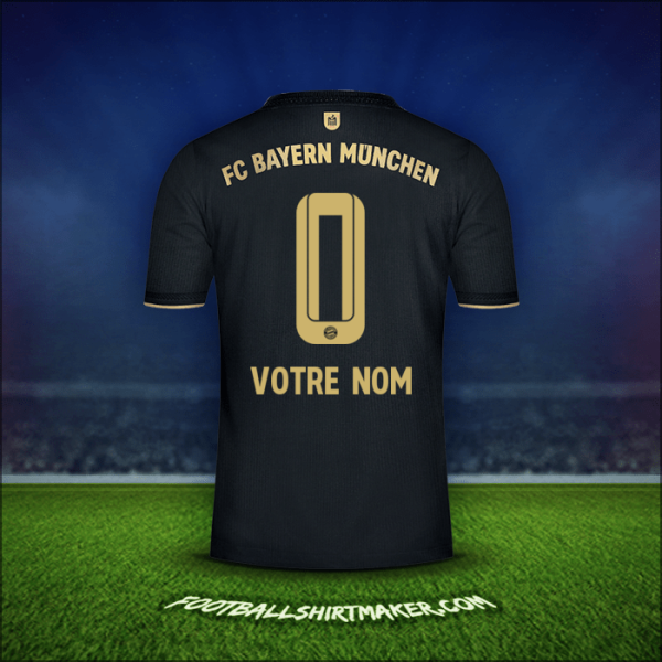 Maillot FC Bayern Munchen 2021/2022 Extérieur -  votre nom - 0