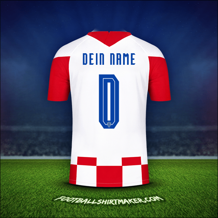 Trikot Kroatien 2020/2021 -  dein name - 0