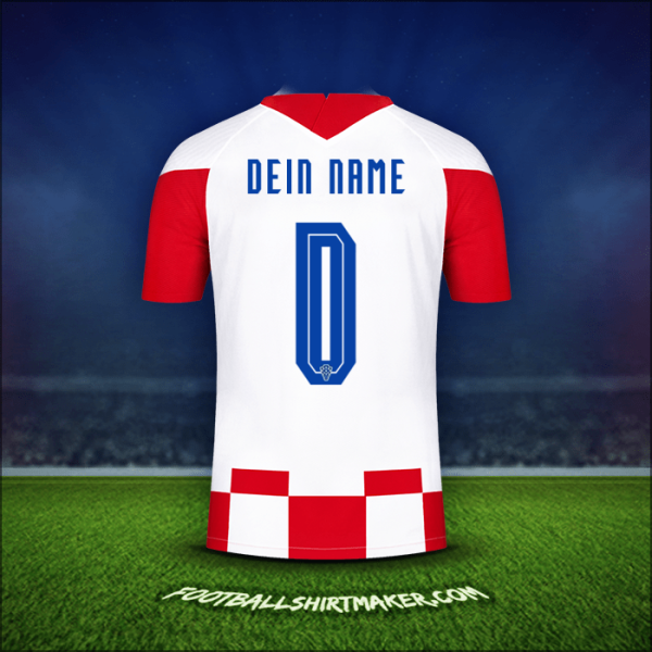 Trikot Kroatien 2020/2021 -  dein name - 0
