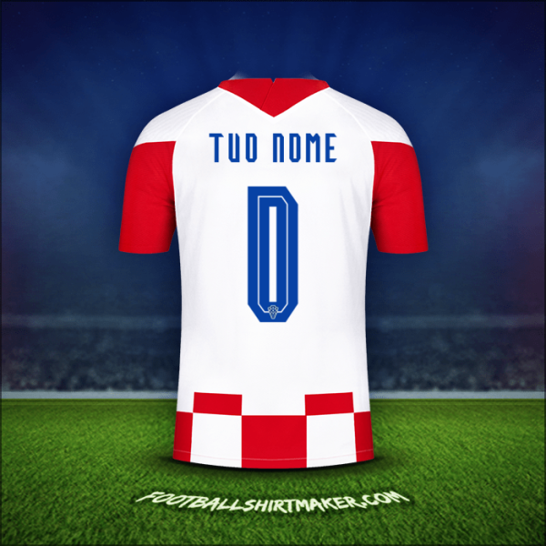 Maglia Croazia 2020/2021 -  tuo nome - 0