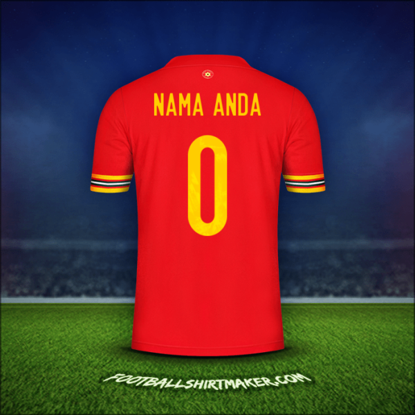 Jersey Wales 2020/2021 -  nama anda - 0