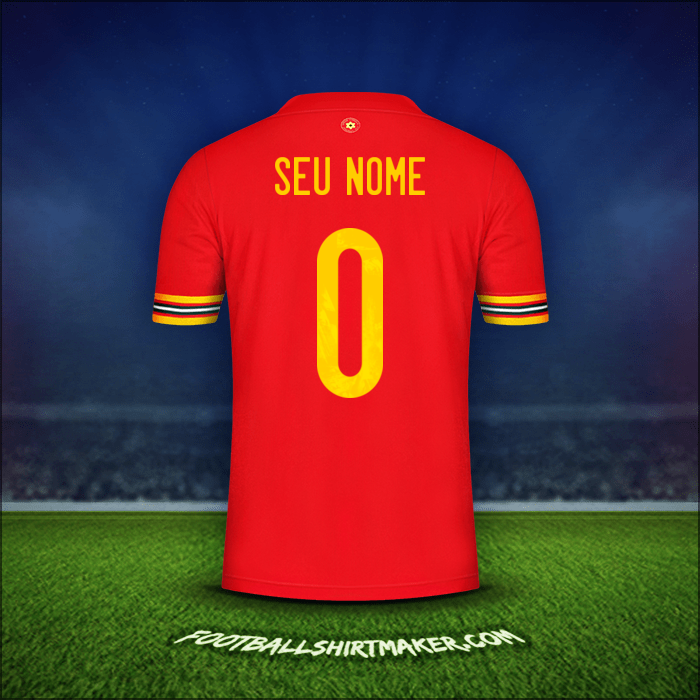 Camisa País de Gales 2020/2021 -  seu nome - 0