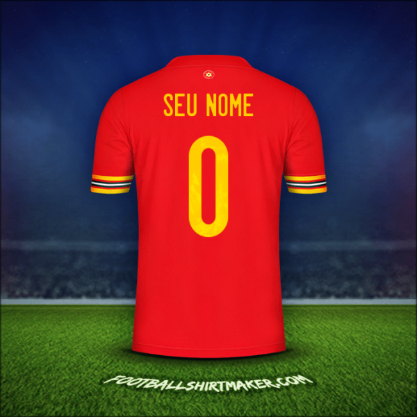 Camisa País de Gales 2020/2021 -  seu nome - 0
