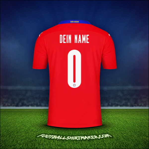 Trikot Paraguay 2020/2021 -  dein name - 0