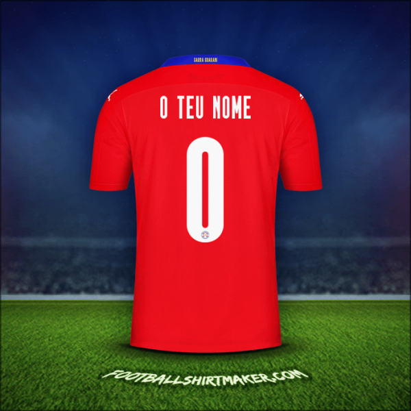 Camisola Paraguai 2020/2021 -  o teu nome - 0