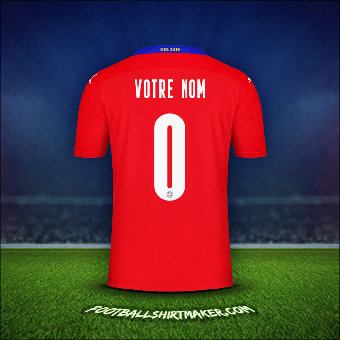 Maillot Paraguay 2020/2021 -  votre nom - 0
