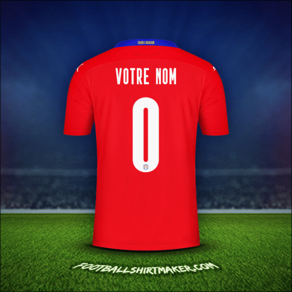Maillot Paraguay 2020/2021 -  votre nom - 0