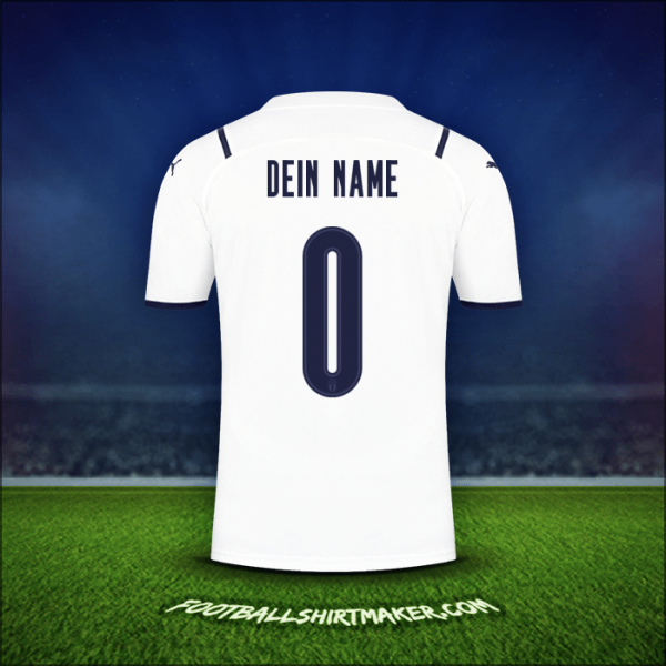 Trikot Italien 2021 Auswärts -  dein name - 0