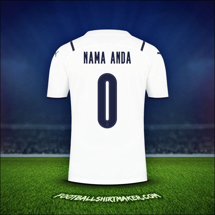Jersey Italia 2021 Alternatif -  nama anda - 0