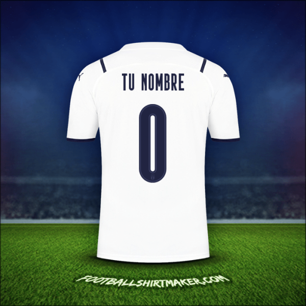 Camiseta Italia 2021 Visita -  tu nombre - 0
