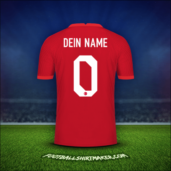 Trikot Türkei 2020/2021 Auswärts -  dein name - 0