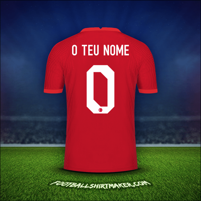 Camisola Turquia 2020/2021 Alternativa -  o teu nome - 0